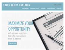 Tablet Screenshot of focusequity.com